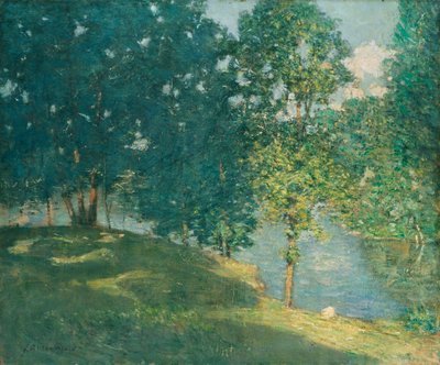 Afternoon by the Pond by Julian Alden Weir